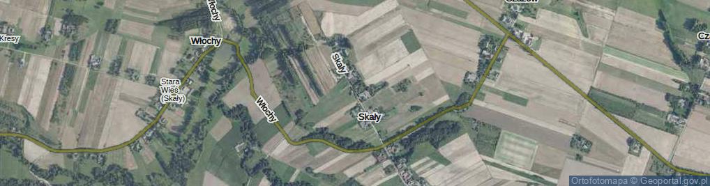 Zdjęcie satelitarne Skały ul.