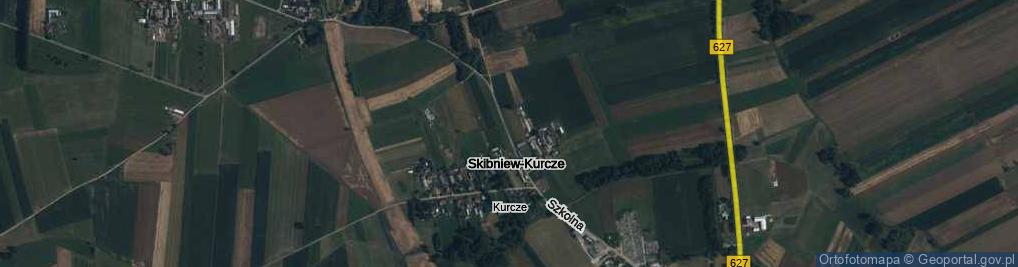 Zdjęcie satelitarne Skibniew-Kurcze ul.