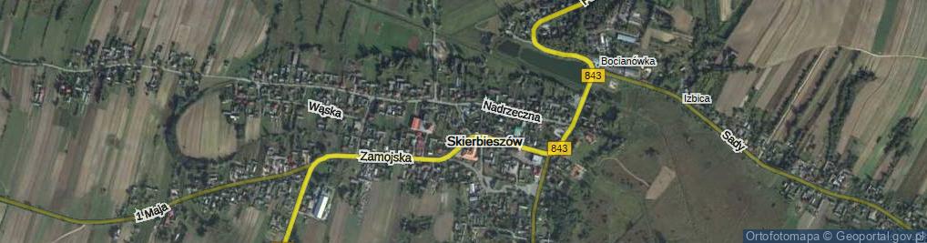 Zdjęcie satelitarne Skierbieszów ul.