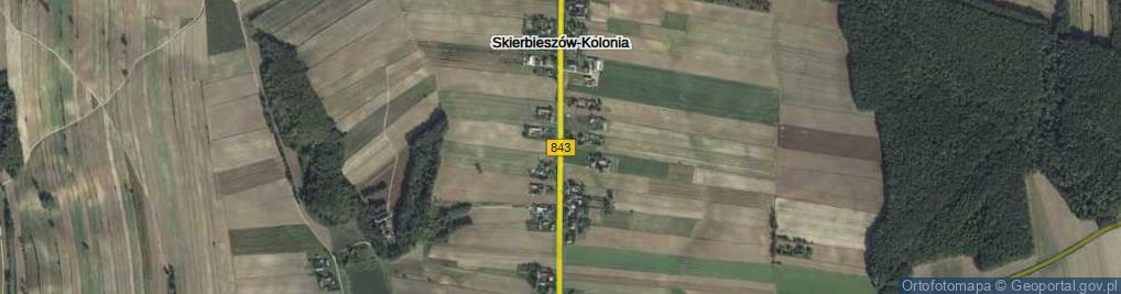 Zdjęcie satelitarne Skierbieszów-Kolonia ul.