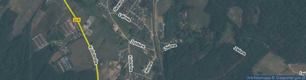 Zdjęcie satelitarne Skorzewo ul.