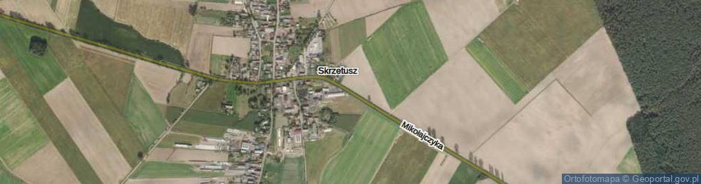 Zdjęcie satelitarne Skrzetusz ul.