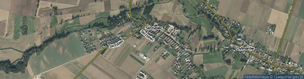 Zdjęcie satelitarne Skrzypiec ul.