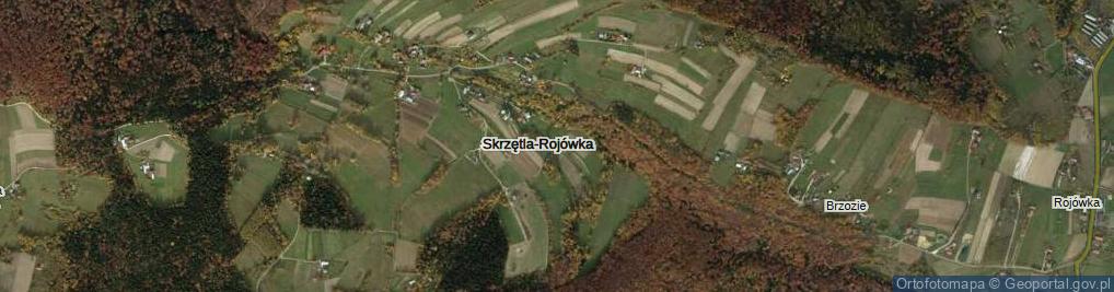 Zdjęcie satelitarne Skrzętla-Rojówka ul.