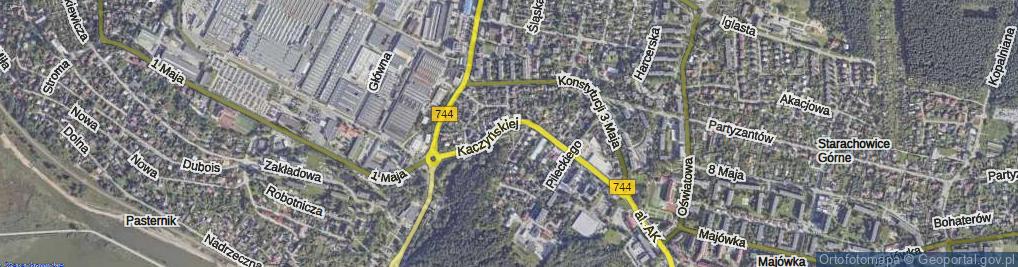 Zdjęcie satelitarne Skwer Ofiar Zbrodni Katyńskiej skw.