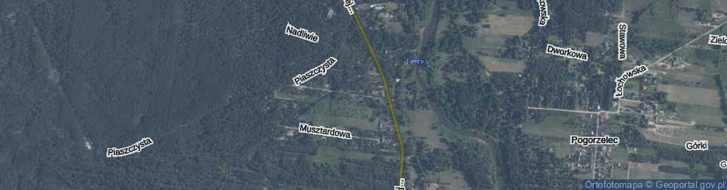 Zdjęcie satelitarne Skowronka ul.