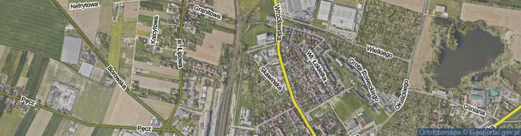 Zdjęcie satelitarne Skawińska ul.