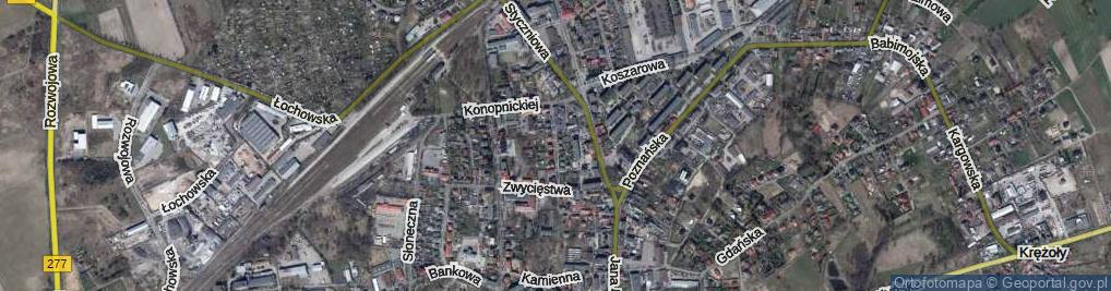 Zdjęcie satelitarne Skłodowskiej-Curie Marii ul.