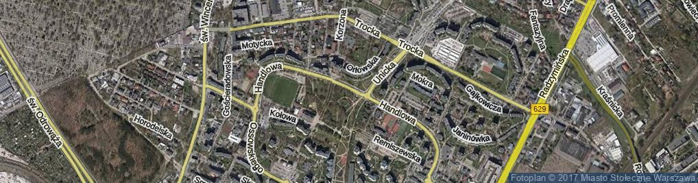 Zdjęcie satelitarne Skwer Wiecheckiego-Wiecha Stefana skw.