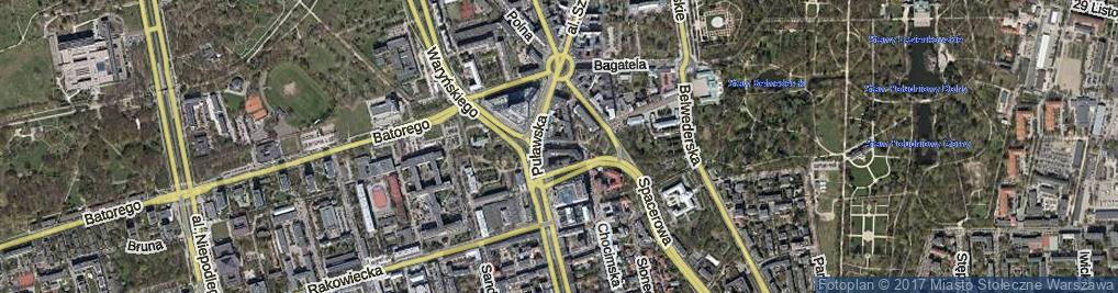 Zdjęcie satelitarne Skolimowska ul.