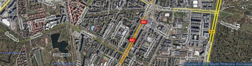 Zdjęcie satelitarne Skarżyńskiego Stanisława ul.