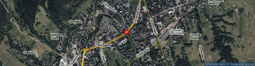 Zdjęcie satelitarne Skwer Conrada-Korzeniowskiego Józefa skw.