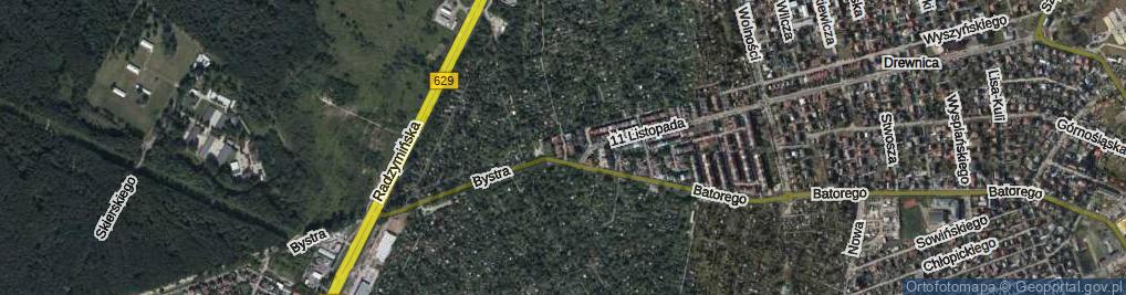 Zdjęcie satelitarne Składkowskiego Felicjana Sławoja, gen. ul.