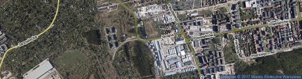 Zdjęcie satelitarne Skrajna ul.