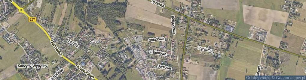 Zdjęcie satelitarne Składowa ul.