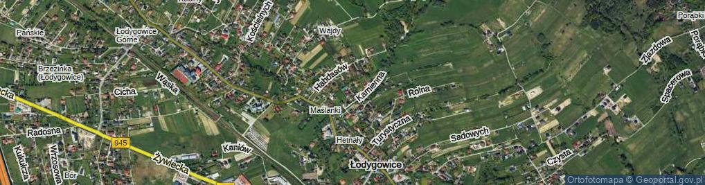 Zdjęcie satelitarne Skośna ul.