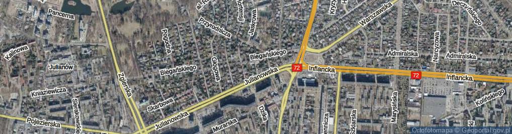 Zdjęcie satelitarne Skrzypowa ul.