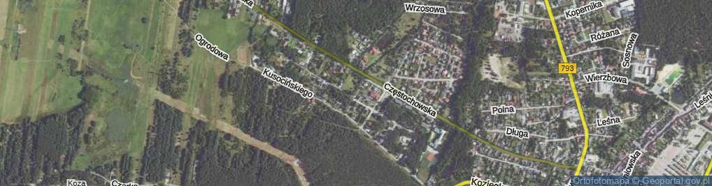 Zdjęcie satelitarne Skolimowskiej Kamili ul.