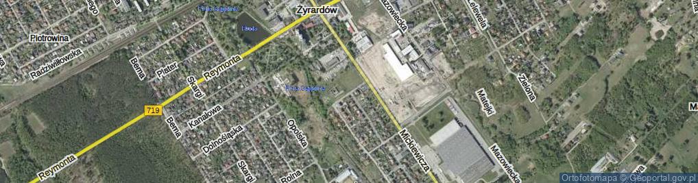 Zdjęcie satelitarne Skierniewicka ul.