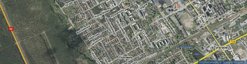 Zdjęcie satelitarne Skłodowskiej-Curie Marii ul.