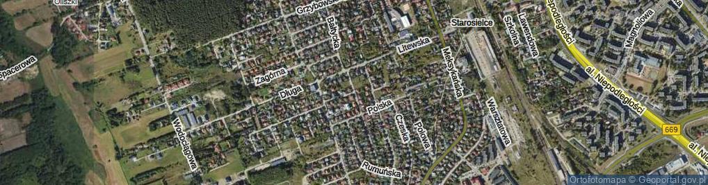 Zdjęcie satelitarne Słoweńska ul.