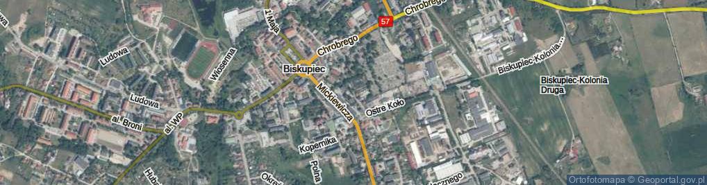 Zdjęcie satelitarne Słowackiego Juliusza ul.