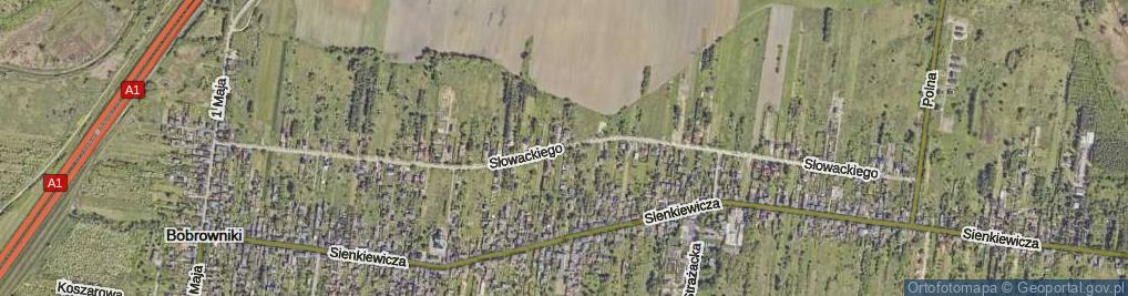 Zdjęcie satelitarne Słowackiego Juliusza ul.