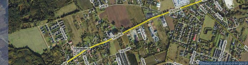 Zdjęcie satelitarne Słupska ul.