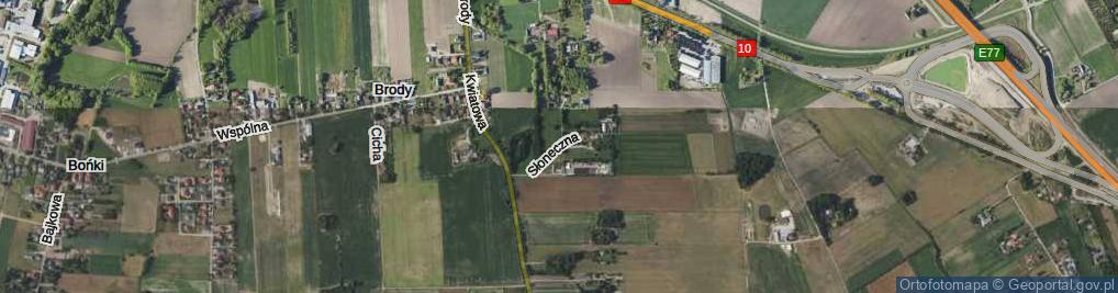 Zdjęcie satelitarne Słoneczna ul.