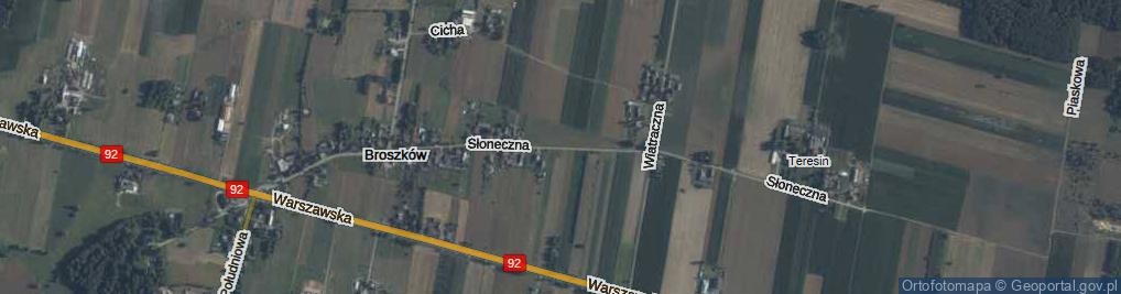 Zdjęcie satelitarne Słoneczna ul.