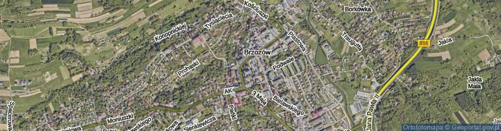 Zdjęcie satelitarne Słowackiego Juliusza ul.