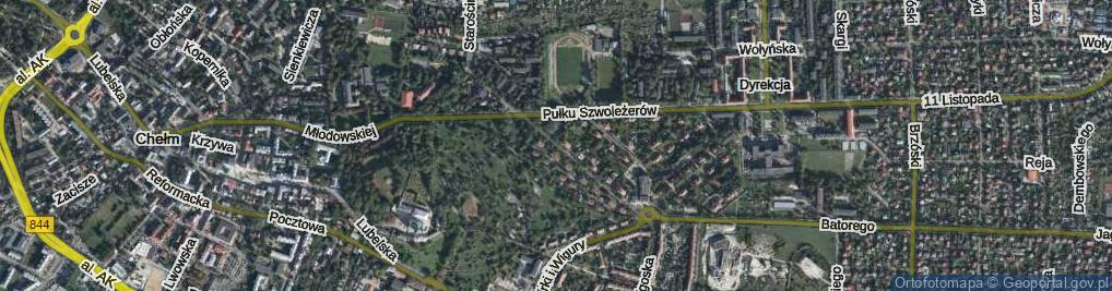 Zdjęcie satelitarne Słowackiego Juliusza ul.