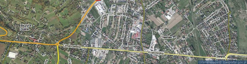 Zdjęcie satelitarne Słoneczna ul.