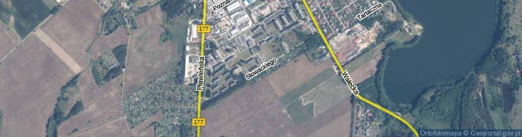 Zdjęcie satelitarne Słowackiego Juliusza ul.