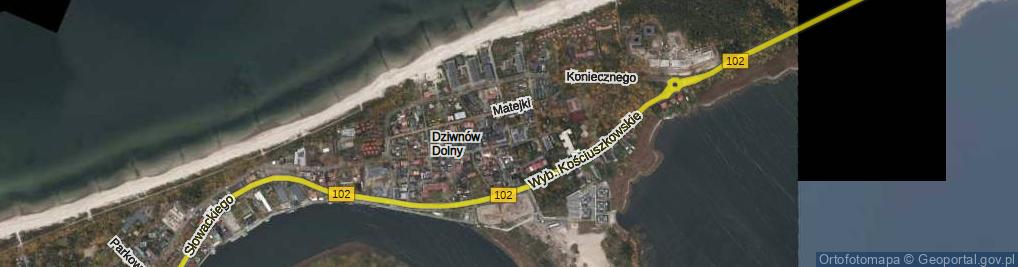 Zdjęcie satelitarne Słoneczna ul.