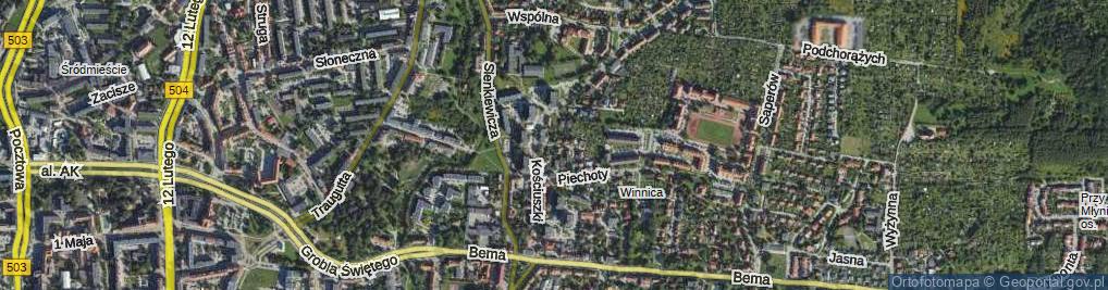 Zdjęcie satelitarne Ślepa ul.