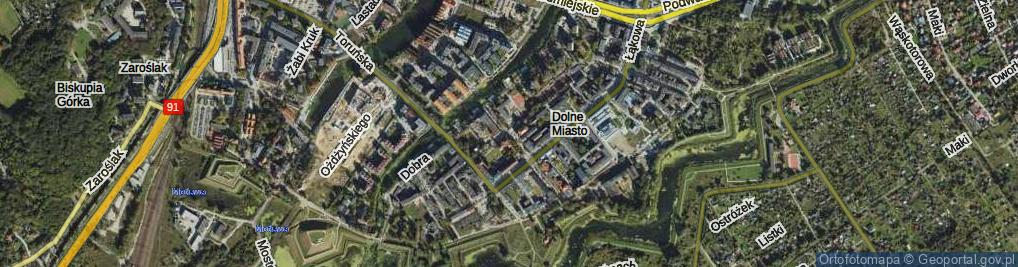 Zdjęcie satelitarne Śluza ul.