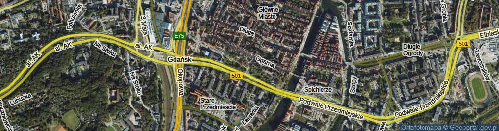 Zdjęcie satelitarne Słodowników ul.