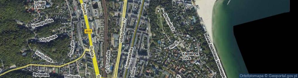 Zdjęcie satelitarne Słowackiego Juliusza ul.