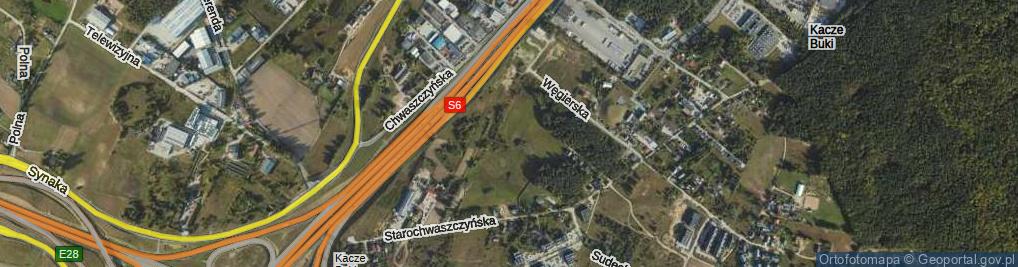 Zdjęcie satelitarne Słowacka ul.