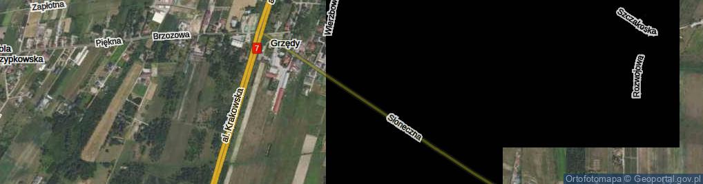 Zdjęcie satelitarne Słoneczna ul.