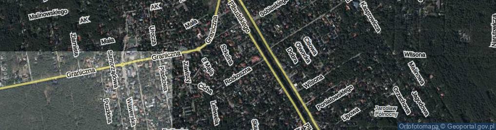 Zdjęcie satelitarne Słoneczna ul.