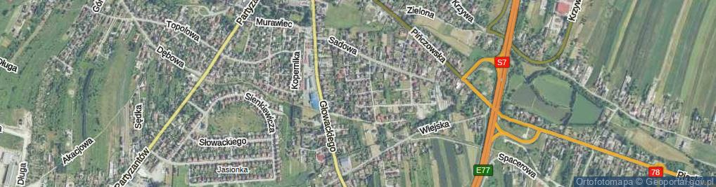 Zdjęcie satelitarne Słoneczna ul.