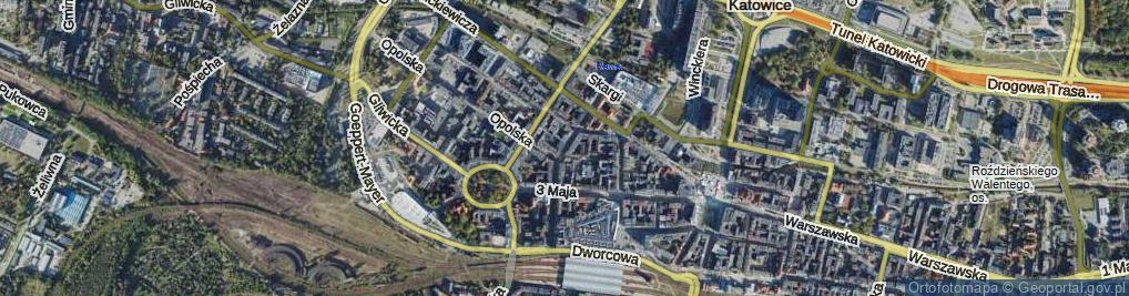 Zdjęcie satelitarne Słowackiego Juliusza ul.