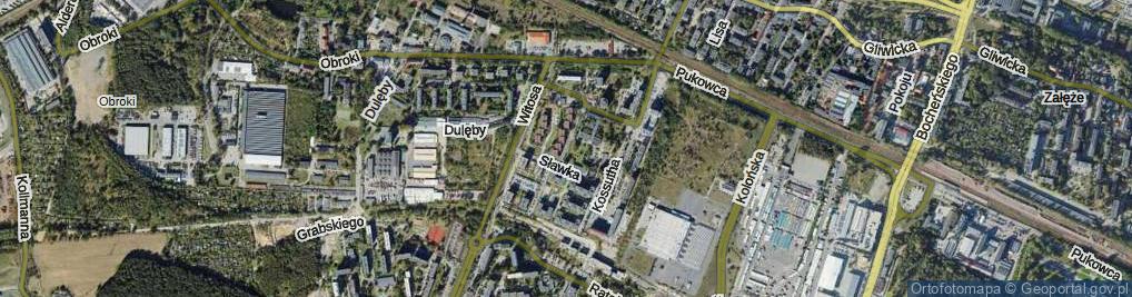 Zdjęcie satelitarne Sławka Walerego ul.