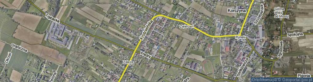 Zdjęcie satelitarne Słoneczna ul.