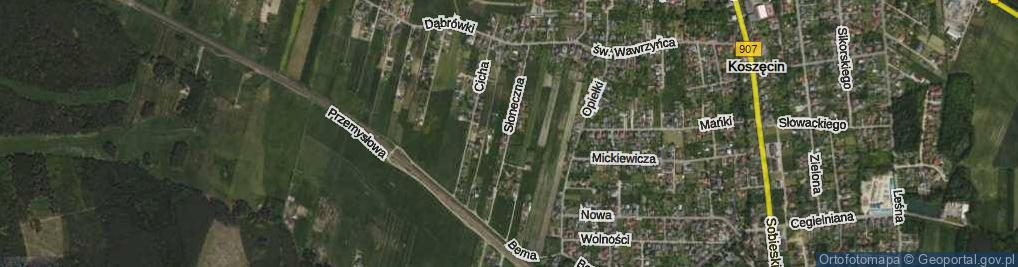 Zdjęcie satelitarne Słoneczna ul.