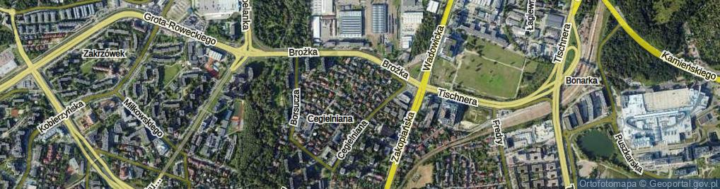 Zdjęcie satelitarne Słupska ul.