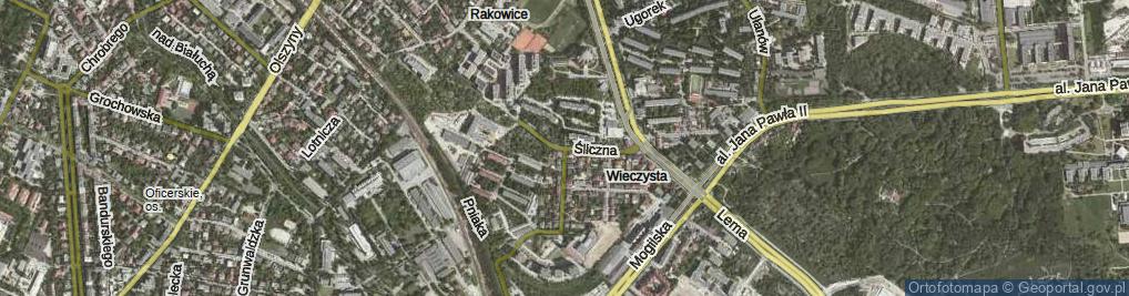 Zdjęcie satelitarne Śliczna ul.