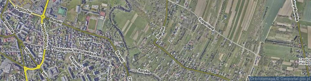 Zdjęcie satelitarne Ślączka ul.